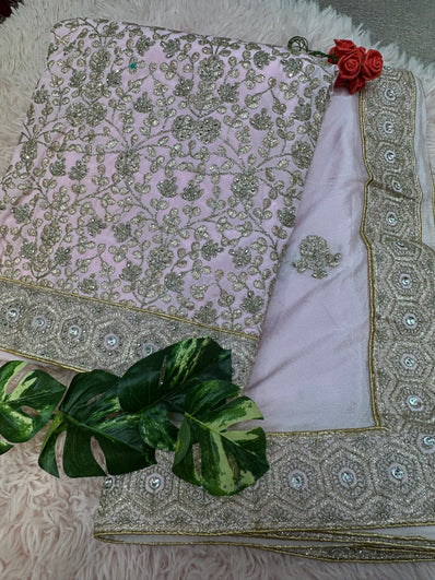 Unstitched Suit Material- 500P- Pink