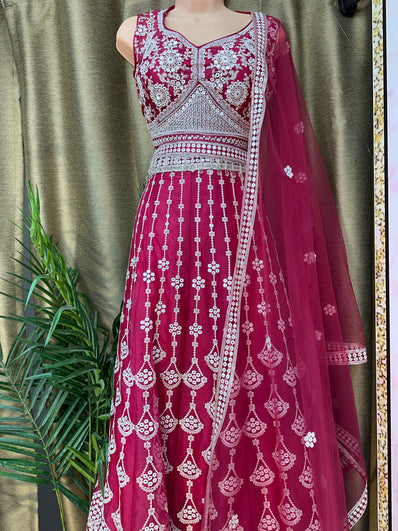 Party wear Lehenga in Pink Color - 7735PLH196