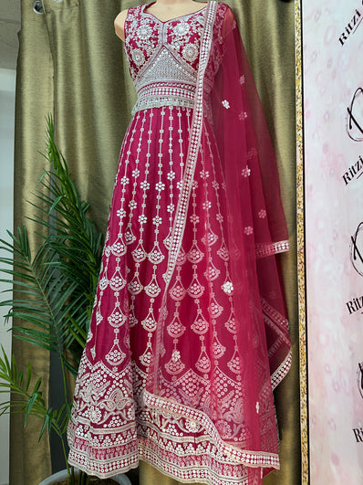 Party wear Lehenga in Pink Color - 7735PLH196