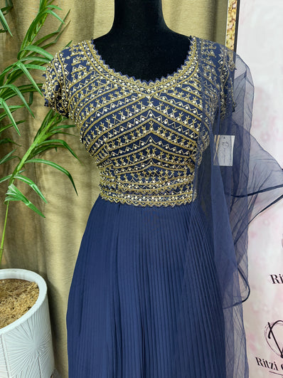 Party wear Lehenga in Blue Color - 7735PLH202B