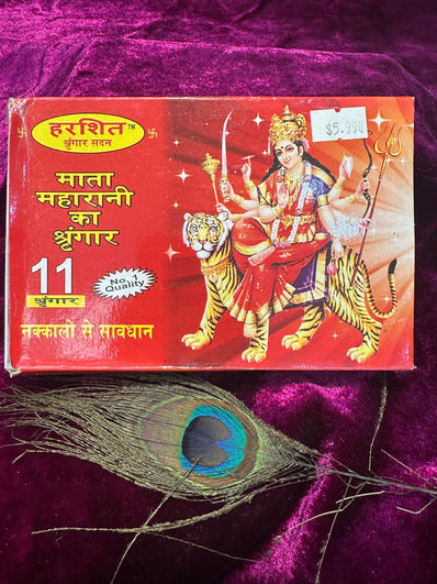 Mata Rani 11-Piece Shringar Kit – Complete Durga Pooja Set for Navratri, Mandir & Temple Rituals