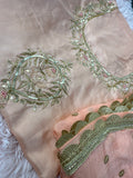 Unstitched Suit Material- 249 Peach