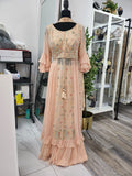 Party wear Sharara suit in Peach  Color --PSH47