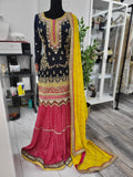 Party wear Sharara suit in  Color