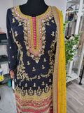 Party wear Sharara suit in  Color