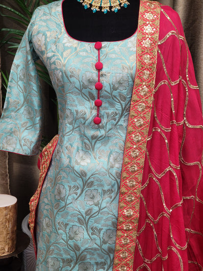 Designer Partywear Readymade Suit