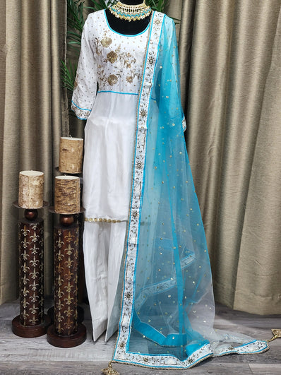 Partywear Suite in White