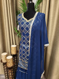 Party wear Sharara suit in Navy  Color
