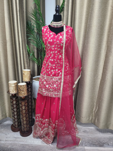 Partywear Long shirt Lehenga