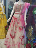 PLH43 Partywear Lehenga in Pink Color