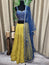 PLH50 Party wear Lehenga in Blue and Mustard Yellow Color