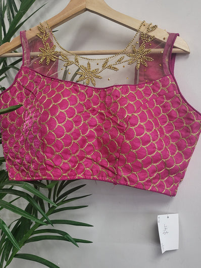 Party wear Blouse in Magenta  Color --PBL5