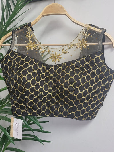 Party wear Blouse in Black Color --PBL5