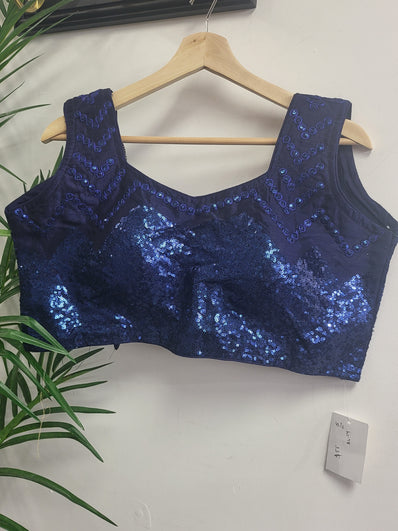 Party wear Blouse in Dark Blue Color --PBL2