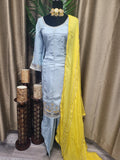 Party wear Salwar Kameez Suit in Light grey  Color