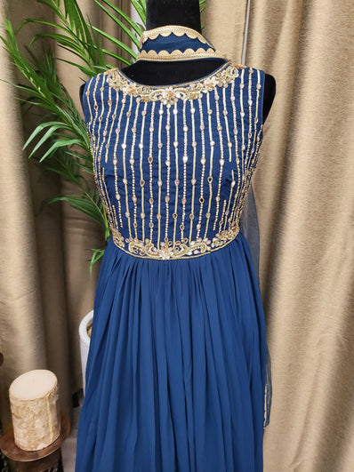 Party wear Dresses in Blue Color