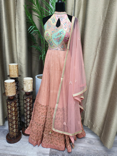 Party wear Dresses in Coral Color