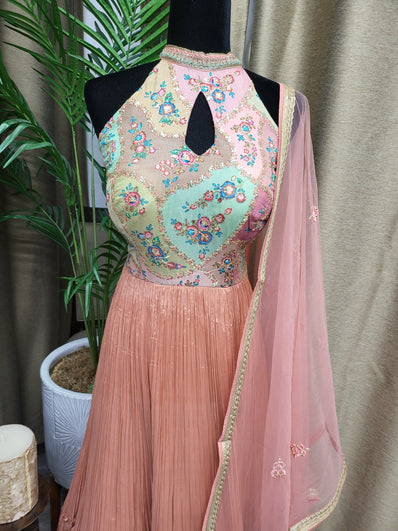 Party wear Dresses in Coral Color