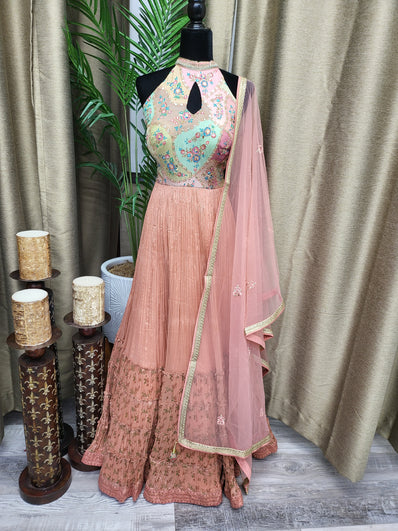 Party wear Dresses in Coral Color