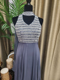 Party wear Dresses in Grey Color