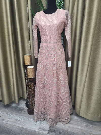 Party wear Dresses in Pink Color --PDR9