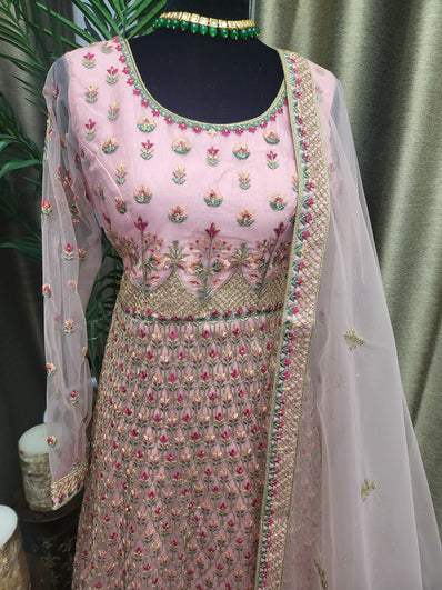 Party wear Dresses in Pink Color --PDR10