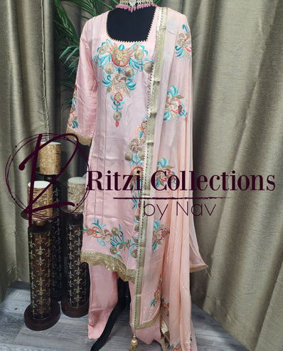 SPZ3 Palazzo Suit in Peach