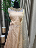 Party wear Anarkali Suit in Peach  Color