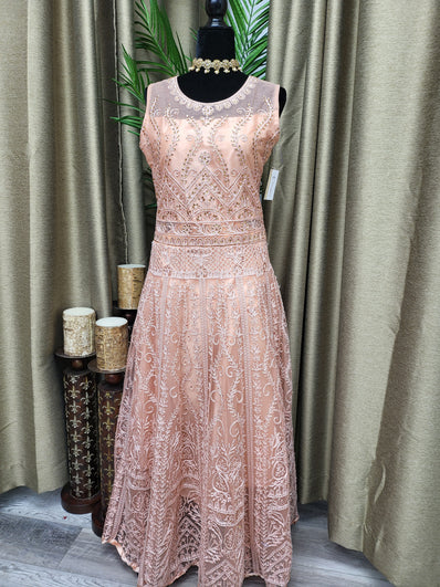 Party wear Dresses in Salmon Color