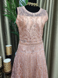 Party wear Dresses in Salmon Color --PDR12