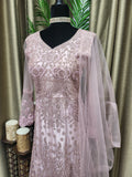 Party wear Anarkali Suit in Pink  Color
