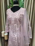 Party wear Anarkali Suit in Pink  Color --PAK19