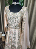 Party wear Anarkali Suit in Peach  Color