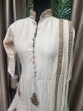 Party wear Anarkali Suit in Beige   Color --PAK13