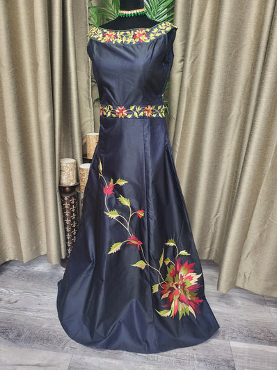 Party wear Dresses in Dark Midnight Blue  Color