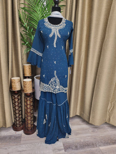 PSH26 Georgette Sharara Suit