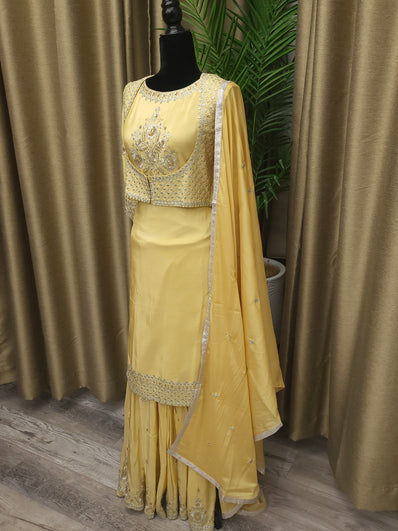 PSH27 Jacket Sharara Suit