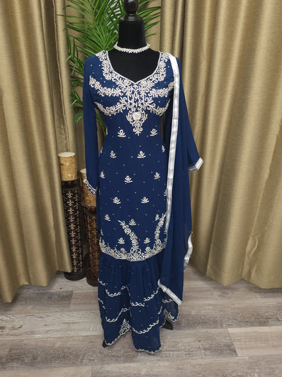 PSH26 Georgette Sharara Suit