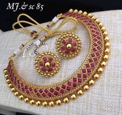 Sunshine Choker with Stud Earrings - Rani