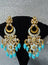 Jeeva Meenakari Earrings- Baby Blue