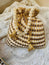 Handcrafted Potli Bag with Beaded Pearl Chain - Blonde Gold