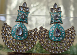 Avni Meenakari Earrings -Ocean