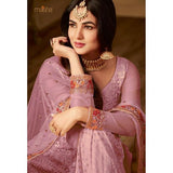 Roma Designer Sharara Suit- Peach